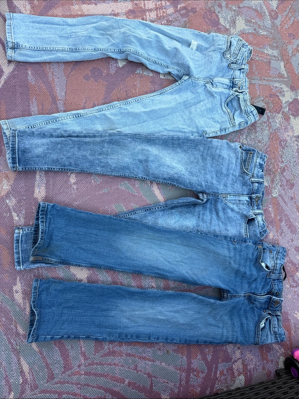 Cat & Jack boys Jeans in Light slim, Medium skinny , and Dark Blue bootcut